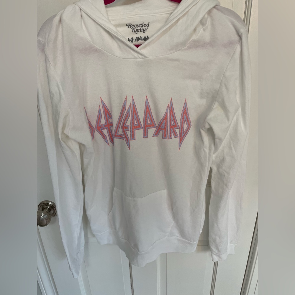 Recycled Karma Def Leopard Hoodie size small.
